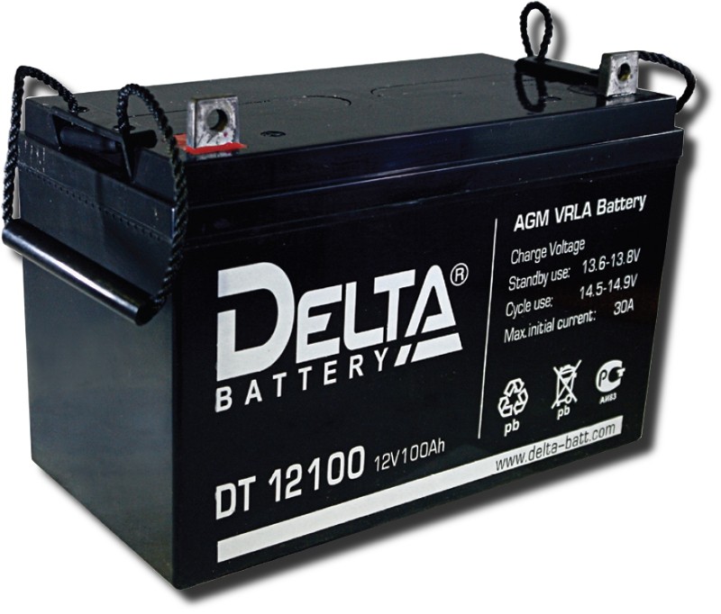 батарея Delta DT DT12-100 (DT12-100)                                              100ah 12V - купить в Нижнем Новгороде