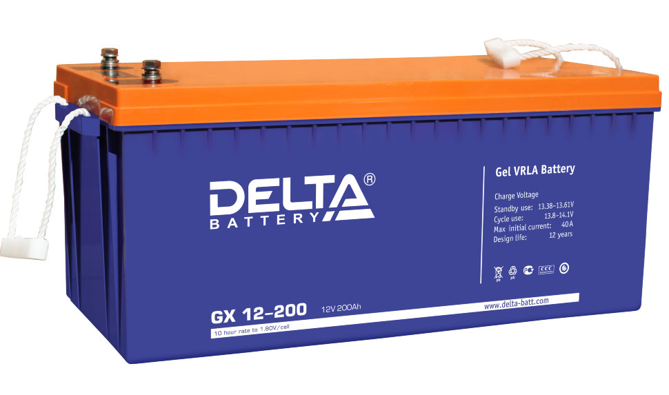батарея Delta DT GX12-200 (GX12-200)                                              200ah 12V - купить в Нижнем Новгороде